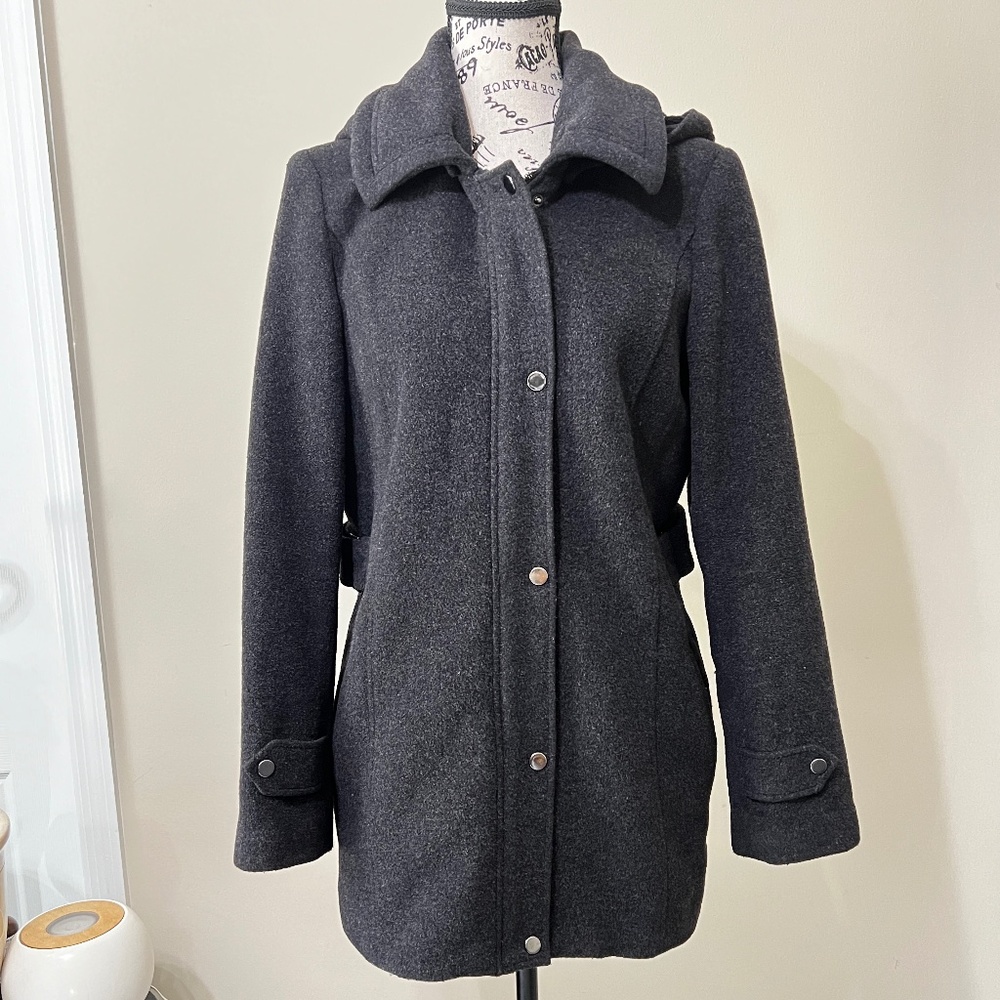 St. John's Bay Wool Cashmere Blend Coat Size Small
